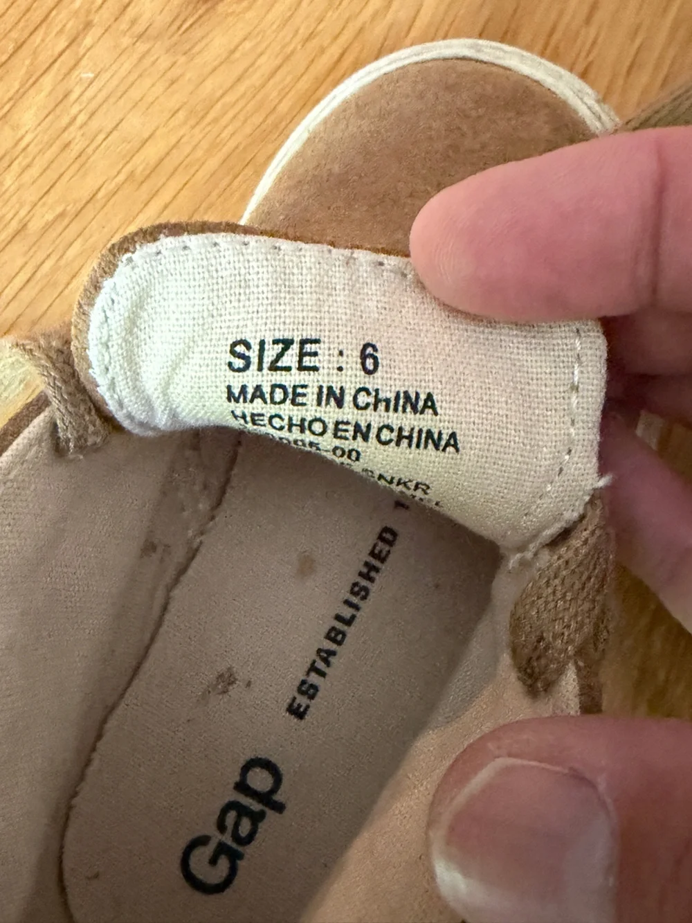 GAP Kids Tan Suede Fringe Lace-Up Moccasins